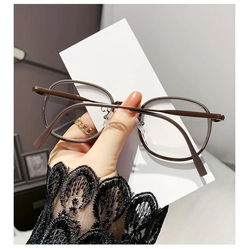 Anti-blue Anti Radiation Eyeglasses Sqaure Metal Frame Eyeglasses Unisex