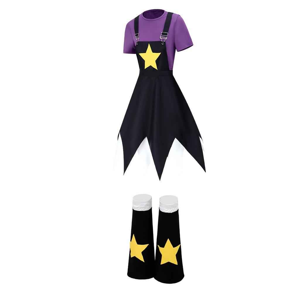 New Game Poppy Cos Lily Cosplay Costume Overall Dress Socks Lily Lovebraids Outfit Uniform Halloween Carnival Playtime Full Set