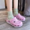 New hole shoes women's summer outer wear couple student cute beach shoes sandals shoes non-slip