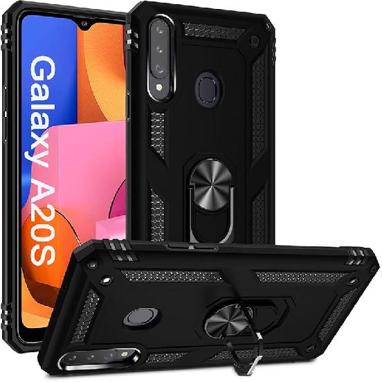 ADDIT A20s Case, Samsung Galaxy A20s Case Military Grade Protective Samsung A20s Cases Cover with Ring Car Mount Kickstand for Samsung Galaxy A20s -
