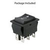 Mini Rocker Switch Black Double pole/throw For car motorcycle boat Accessories