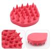 Silicone Shampoo Brush Scalp Massage Brush Wet and Dry Hair Washing Brush Water Droplets Shaped Shampoo Comb for Daily