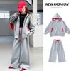 Girls' Spring Leisure Set 2026 New Children's Spring Wear Korean Edition Western Style Big Children's Hooded Coat Sports Two Piece