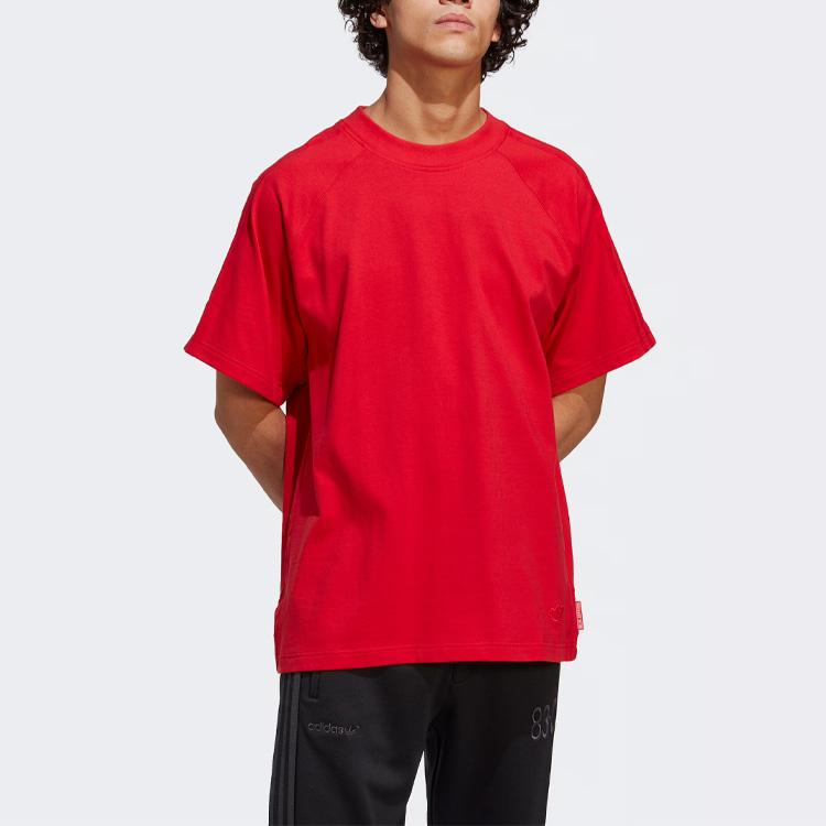 Adidas Originals Essentials Tee Men Tops Red IA2445