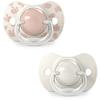 Pack of 2 Symmetrical Pacifiers - SUAVINEX - Birdies - SX Pro - 6 To 18 Months - Pink