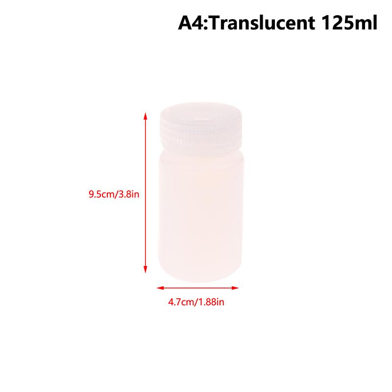 1 stk. 10 ml-1000 ml Plast HDPE Tomme Forseglede Flasker Pilleglas Tablet Kapsel Fast Pulver Bærbare Beholdere
