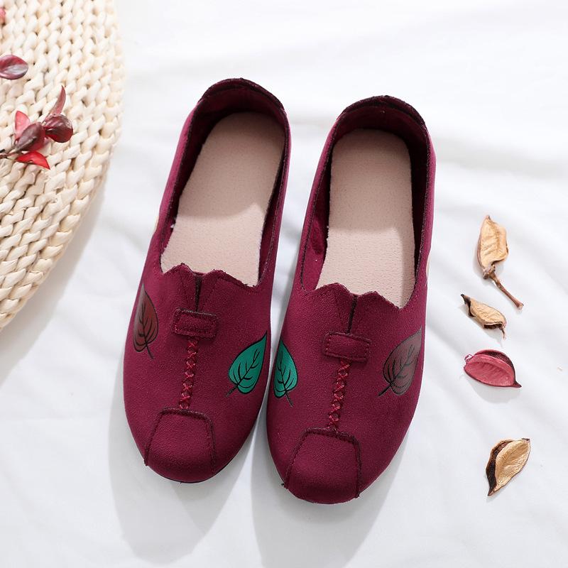 2025 Autumn New Old Beijing Cloth Shoes Retro Breathable Elderly Shoes Women's Soft-soled Lazy One-pedal Casual Mother Shoes