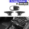For Dodge Charger/Challenger 2015+Durango 2018+ Carbon Fiber Look Car Gear Shift Knob Decoration Cover Gear Shift Handle Sticker