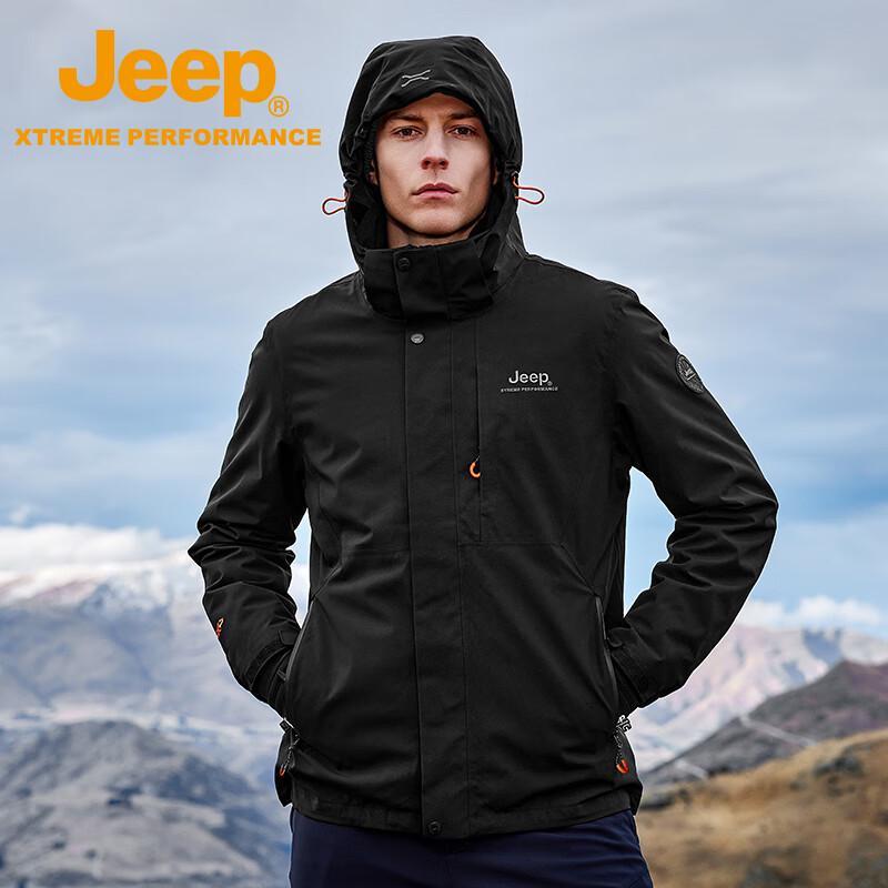 JEEP 2024 Unisex 3-in-1 Fleece Lined Outdoor Jacket
