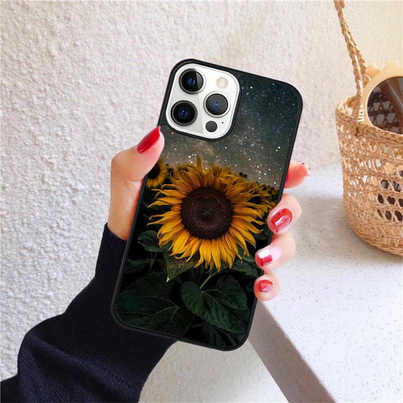 Sunflower Summer Phone Case for iPhone 17 Air 16 Coque 15 14 12 13 PLUS 11 PRO MAX Back Cover Fundas Shell