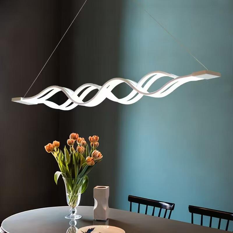 Minimalistyczna Nowoczesna Falista Lampa Wisząca LED