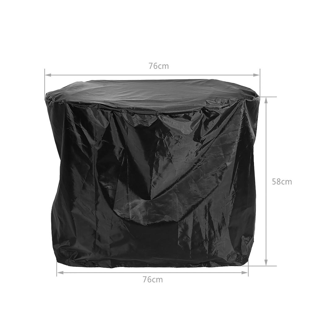  BBQ Gas Grill Cover, Heavy Duty Polyester Watertight Grill Cover for Outdoor Round Shape Gril with PU Coating, Double Sewing and   Tie 