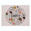 Easter meal mat, cartoon rabbit kitchen insulation coaster, heat-resistant cotton and linen Western style mat home decor