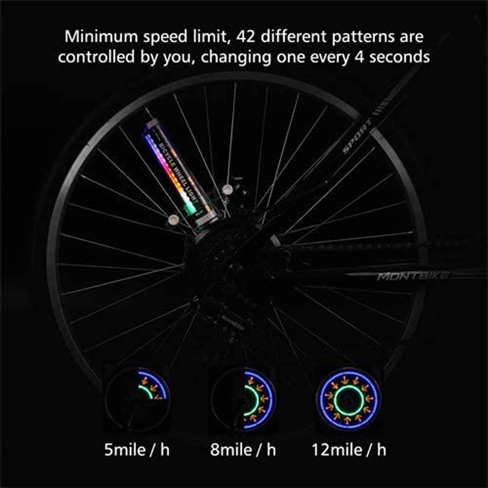 RGB Waterproof Outdoor Bike Accessories Bicycle Valve Lights Cycling Wheel Lamp Bike Spoke Light