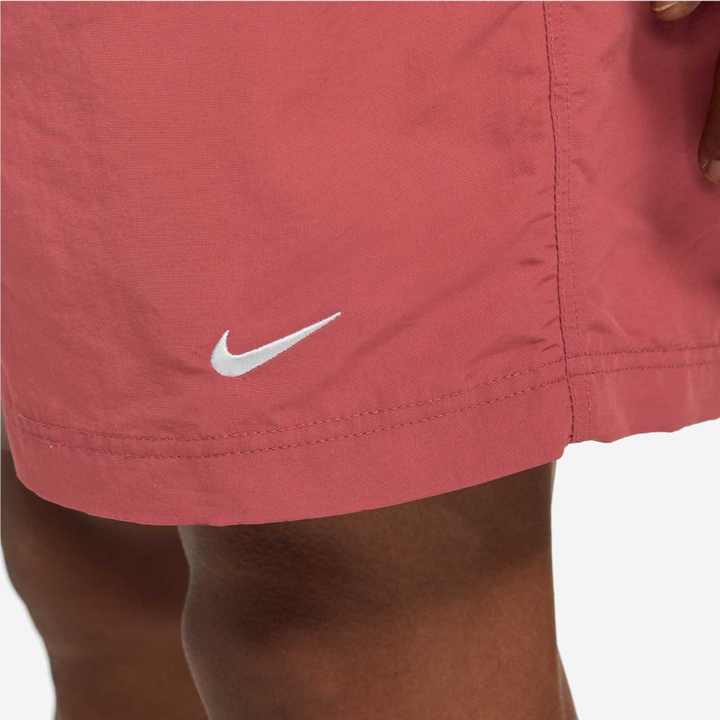 Nike Loose-Fit Logo Print Mid-Waist Straight Casual Shorts Men Bottoms Red DM4400-661