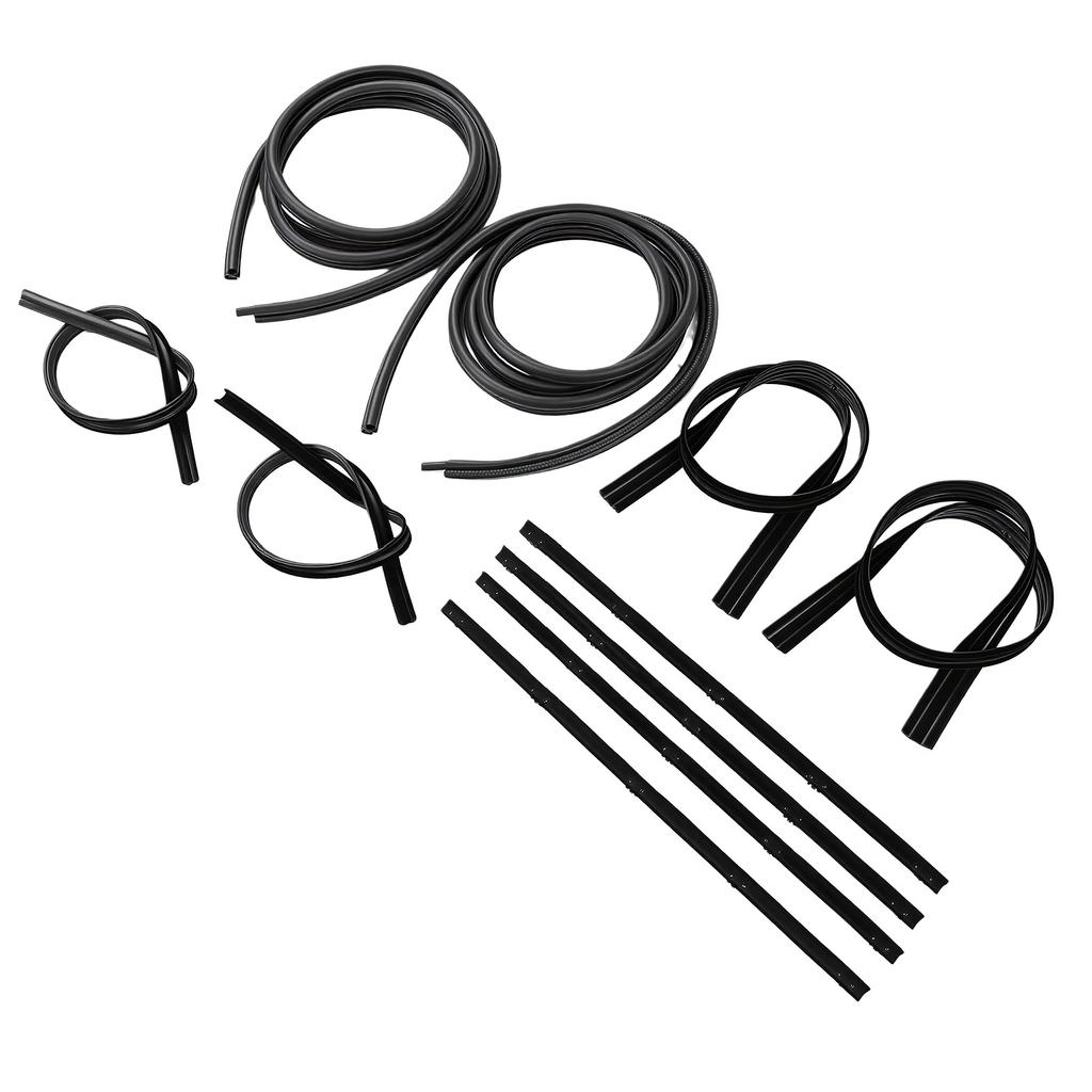 Door Weatherstrip Seal Kit Replacement for Charger D50 D400 D450 KD1001 10 Door Window Glass Weatherstrip Seal Kit