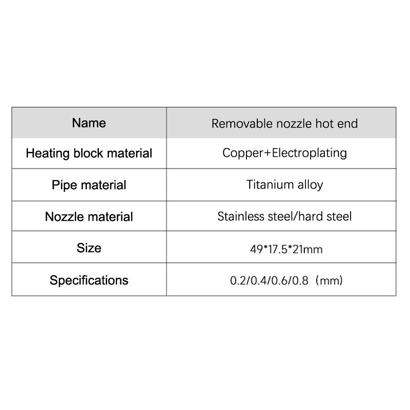 For Bambu Lab H2D End Kit High Flow Hardened Steel 0.2/0.4/0.6/0.8Mm End Nozzle Replaceable Compatible Bambu A1/A1 Mini