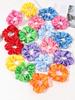 18Pcs Color Hair Silk Scrunchies Satin Elastic Hair Bands,Scrunchy Hair Ties Ropes Scrunchie for Women Girls,Hair Accessories