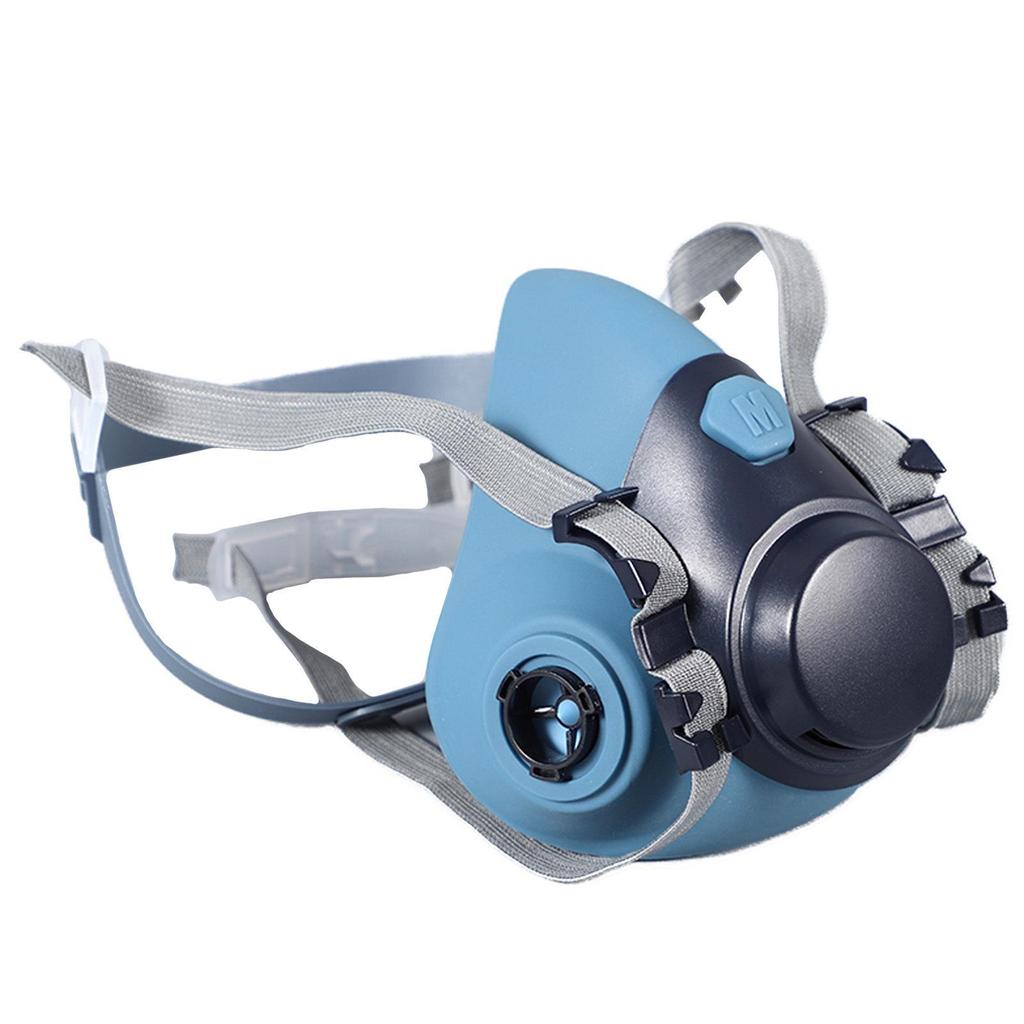 Half-Face Gas Mask for Spray Painting, Chemical Work, Mining, Grinding, Pesticide, and Decorative Use