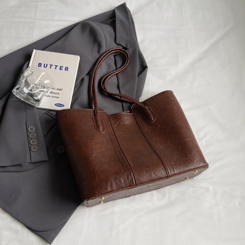 

Закордонне замовлення повсякденна робоча сумка для поїздок на роботу жіноча великої місткості 2024 нова осіння та зимова універсальна одинарна на плече висококласна сумка-тоут