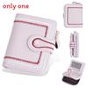 Womens Short Wallet With Zipper Closure And Embroidered Design For Daily Use