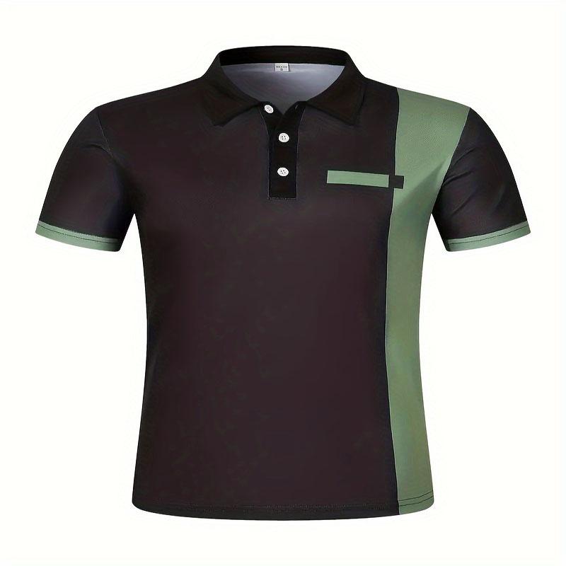 Summer Men's Short Sleeved Golf Shirt, Casual, Fashionable, Breathable Quick Drying Fabric, Versatile for Summer Wear