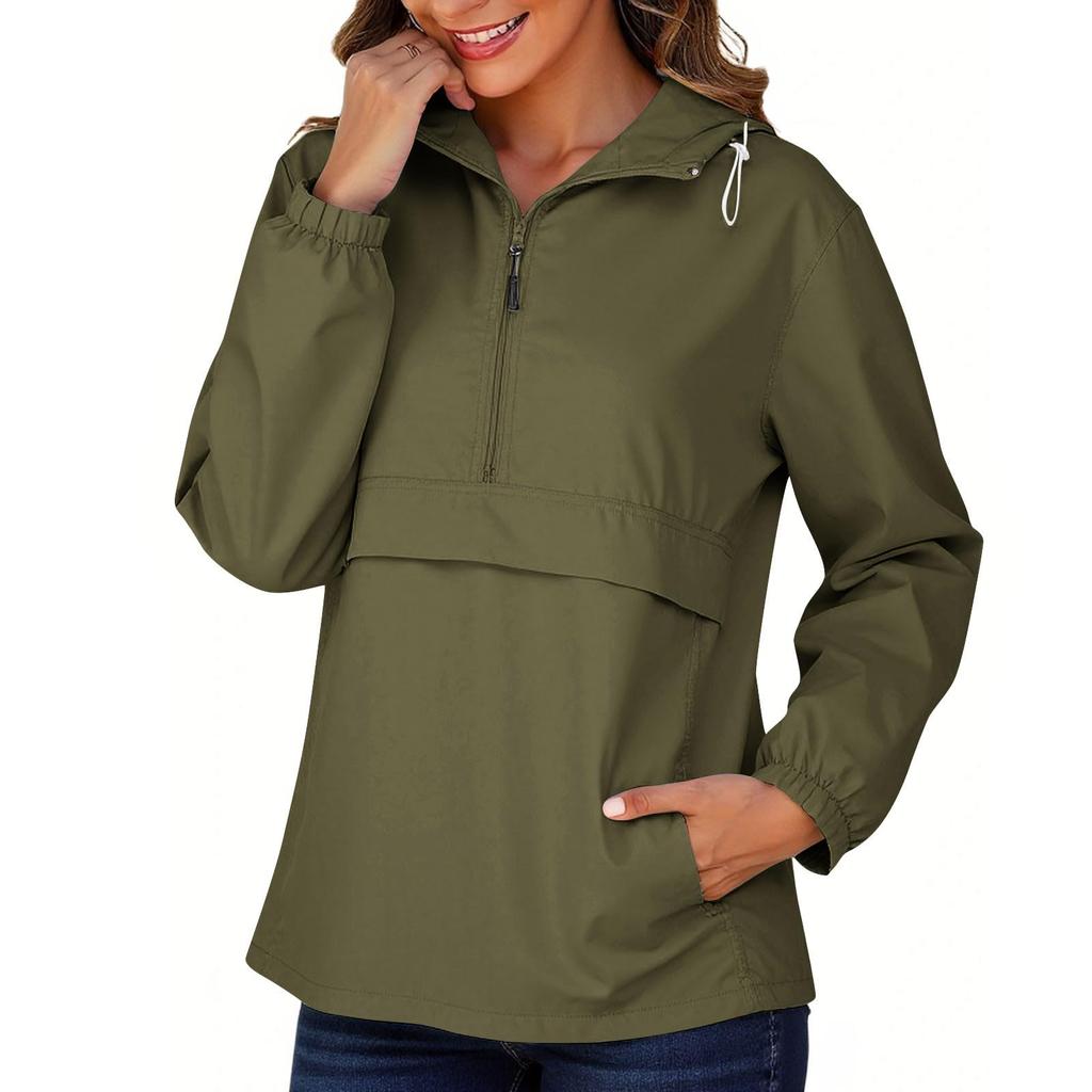Women's Fashion Casual Solid-Color Waterproof Outdoor Hiking Short-Sleeve Top