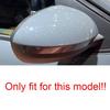 For Dacia Sandero -2024 Car Sticker Rearview Side Mirror Cover Wing Cap Exterior Door Rear View Case Trim Carbon Fiber Look