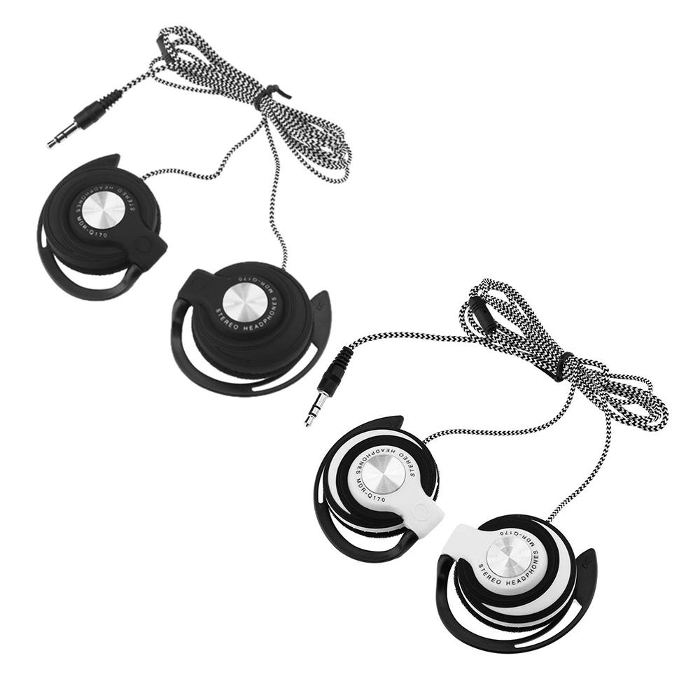 3.5mm Wired Gaming Headset On-Ear Sports Headphones Ear-hook Music Earphones for Smartphones Tablet