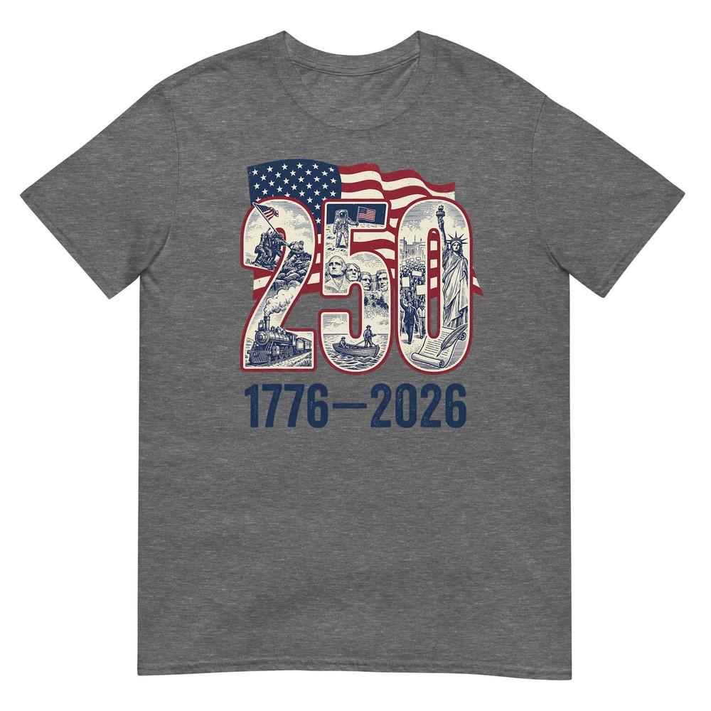 250 Years American 1776 2026 250th Usa Patriotic 4th Of July TShirt