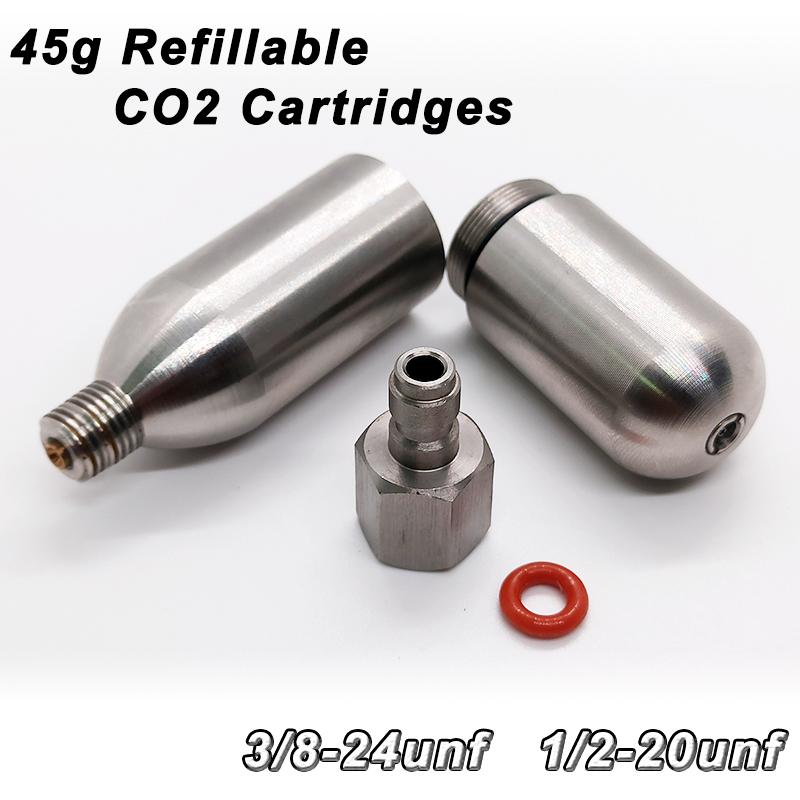 High Pressure Rechargeable co2 Cartridge 45g Co2 Capsule for Kayak Life Jacket Inflatable Vest Saves Lives Pool Repair Airsoft 4