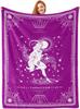 Twelve Constellation Tarot Cards Printed Blanket for Sofa Bed Travel Camping Living Room Office Conditioning Blanket