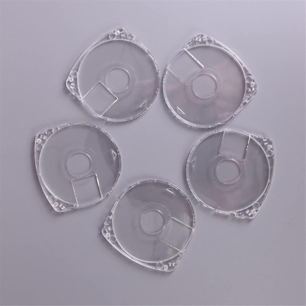 5 Pcs Dvd Cd Case 7Mm Double Clear Umd Replacement Shell, Apply For Most Game Dvd Cd