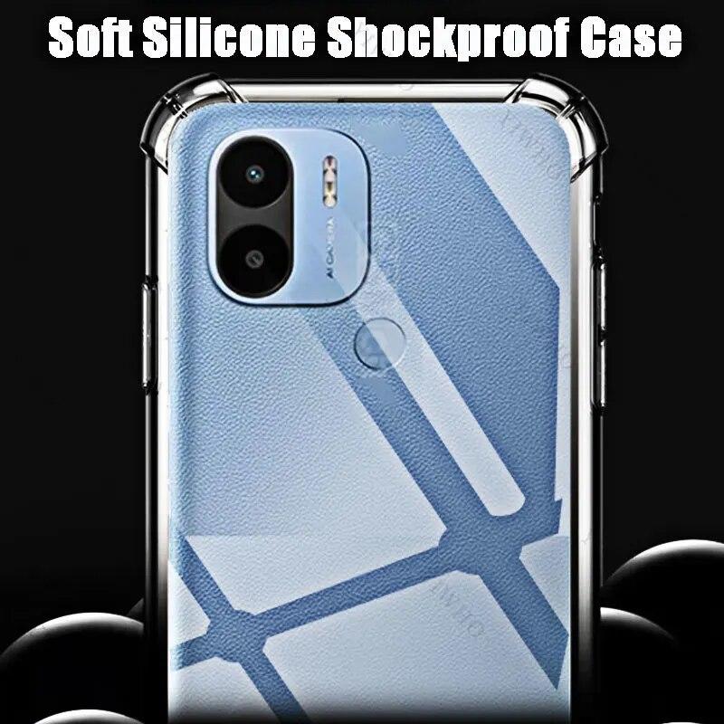 For Xiaomi Poco C51 Clear Phone Soft Case HD TPU Transparent for Xiaomi Poko C 51 6.52" MZB0E6DIN Shockproof Anti-Scratch Covers