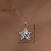 Fashionable 18K Gold Plated Stainless Steel Necklace Jewelry Waterproof Star Ring With Necklace for Weddings