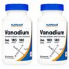 Nutricost Vanadium Chromium 2mg Capsules 180 Tablets 2 Pcs