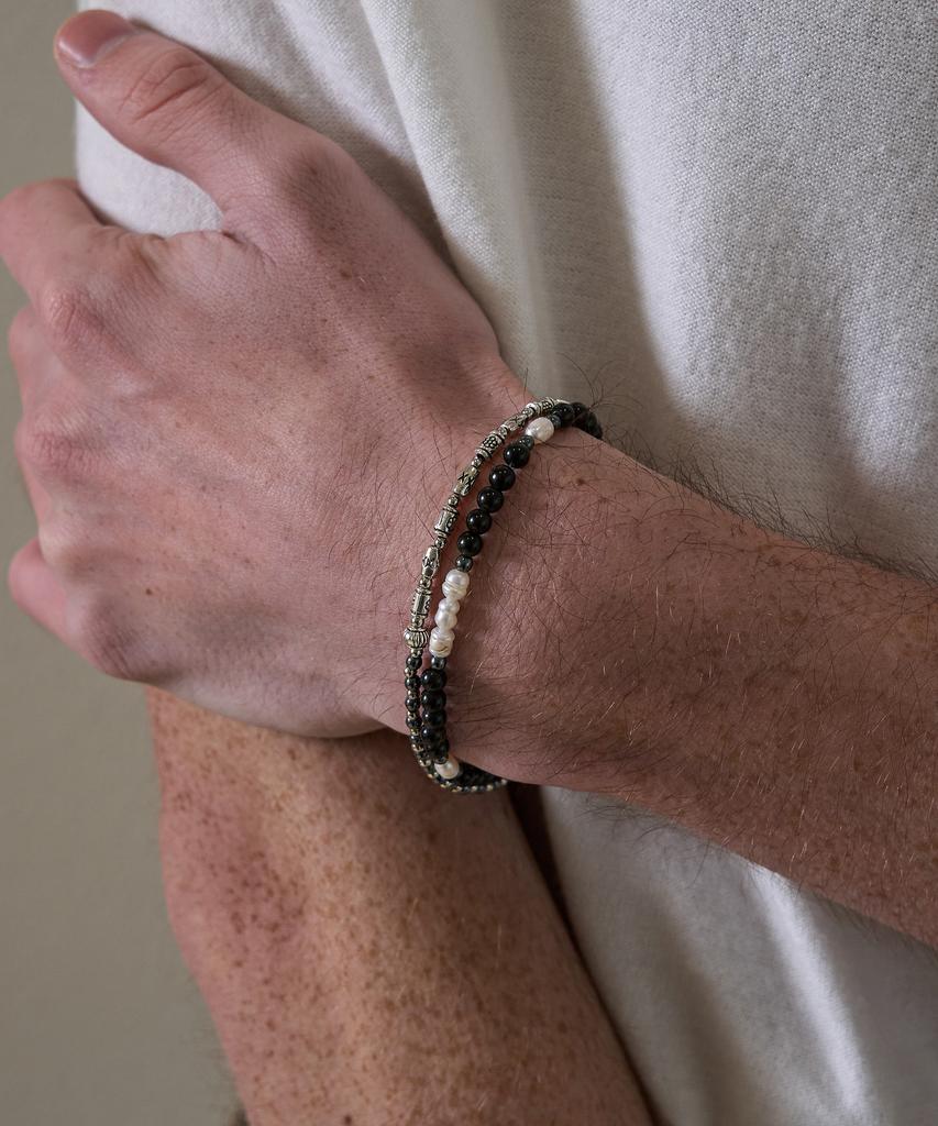 Trip Le Sens Seed Stone And Pearl Bracelet_Turquoise Stone