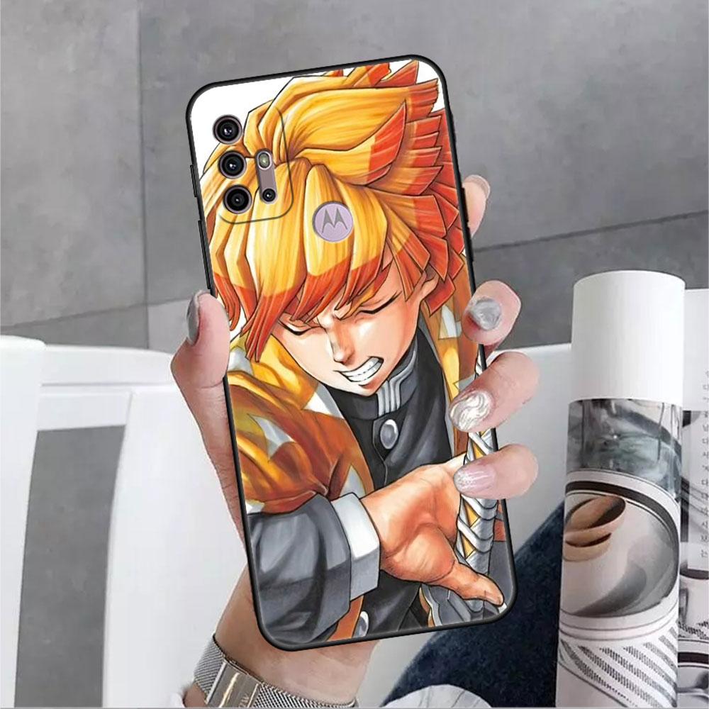Dämon Slayer Anime Fall Für Motorola G30 G9 Spielen G82 G52 G60 G8 G9 Power G50 One Fusion Edge 30 20 schwarz Weiche Telefon Capas