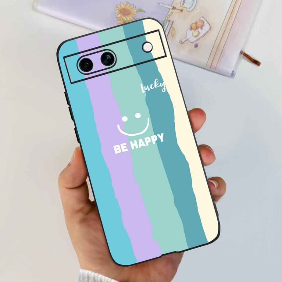 Für Google Pixel 8A Hülle Stilvolle Bemalte Abdeckung Weiche TPU Stoßfeste Handyhülle Für Google Pixel 8 Pro Pixel8A Fundas Coque Bumper