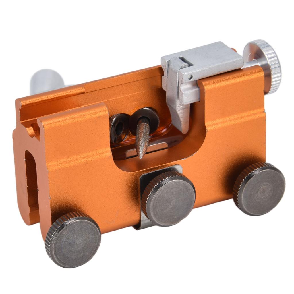 Chainsaw Sharpening Jig Portable Hand Crank Chain Sharpener for Lumberjack Garden Worker Yellow