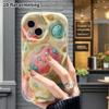 Mobildeksel: 2D flatt design egnet for beskyttelsesdeksel til iPhone 18 17 16 15 14 13 Pro, smilende planet, perfekt jule- og Halloween-gave