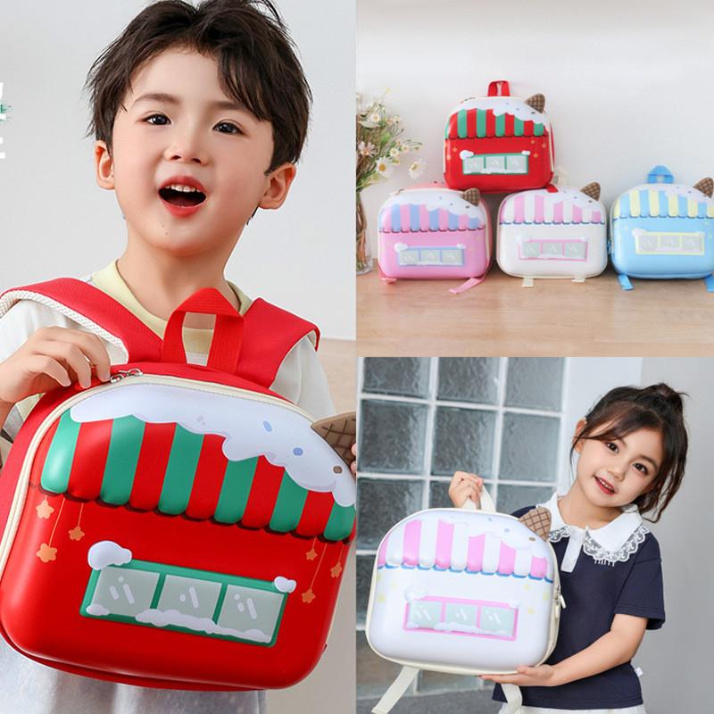 Bag Toddler School With Colorful Stitching And Geometric Print For Learning Kid