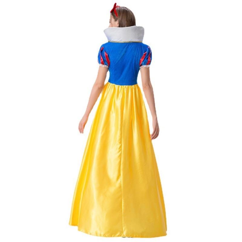 2022 Whimsical Adult Snow White Halloween Dress Made With Soft Polyester Blend Fabric