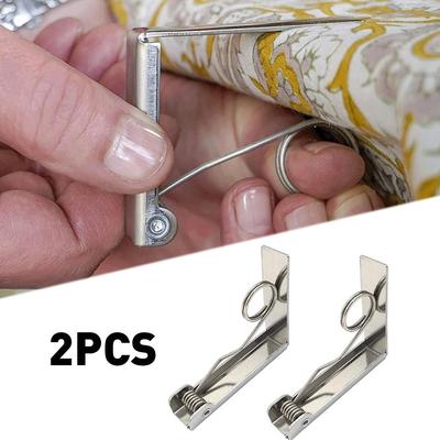 2PCS Home Stainless Steel Table Cloth Tables Cover Clips Fixing Clip Holder Clamps Party Tool Anti-slip Clip Table Cloth Holder