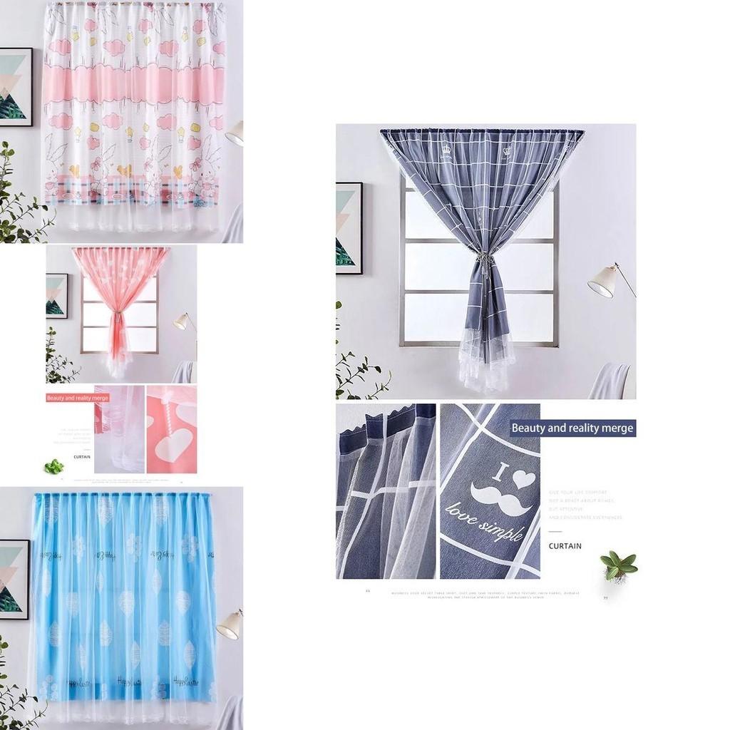 Elegant Velcro Curtain Window Self Adhesive Blackout Drapes For Cozy Bedrooms And Stylish Girls Decor