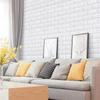 70cm*1/5/10m 3D Self-Adhesive Wallpaper Continuous Waterproof Brick Wall Stickers LivingRoom DIY Children's Room Home Decoration