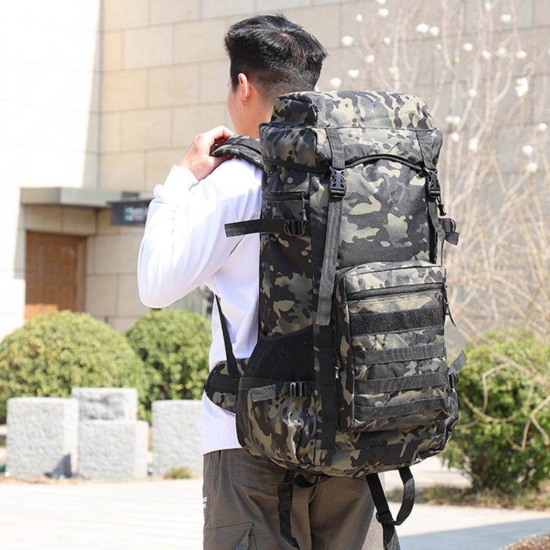 70L Travel Bag Tactical Backpack Hiking Bag Army Backpacks Travel Camping Backpack