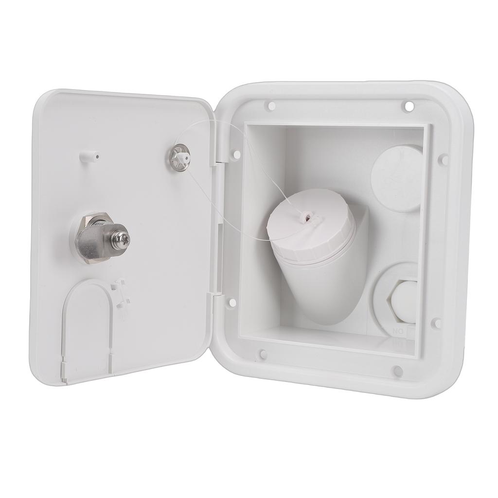 RV Water Inlet with Lockable Cover Keys Gravity Water Inlet Fill Dish for Motorhome