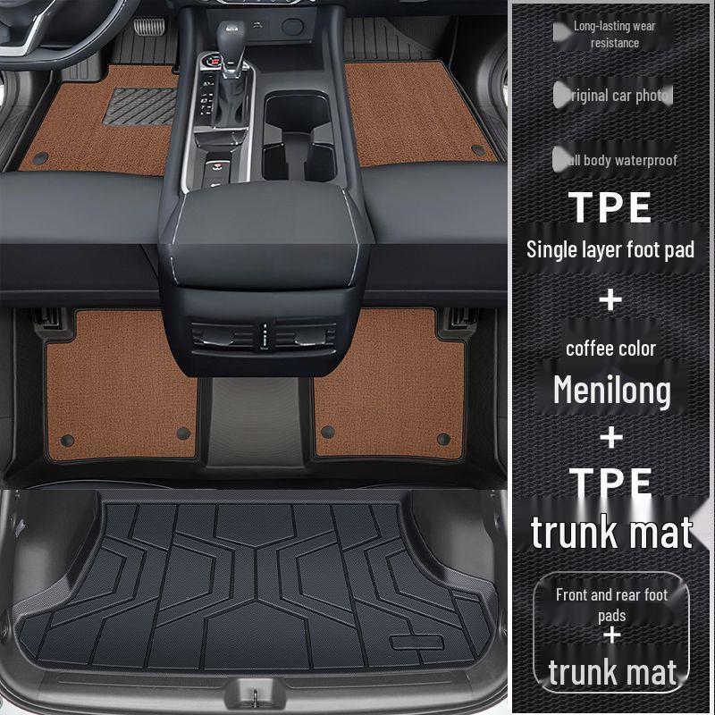 Nissan Sylphy TPE Floor Mats: 14th-15th Gen, Full Coverage Foot Mats