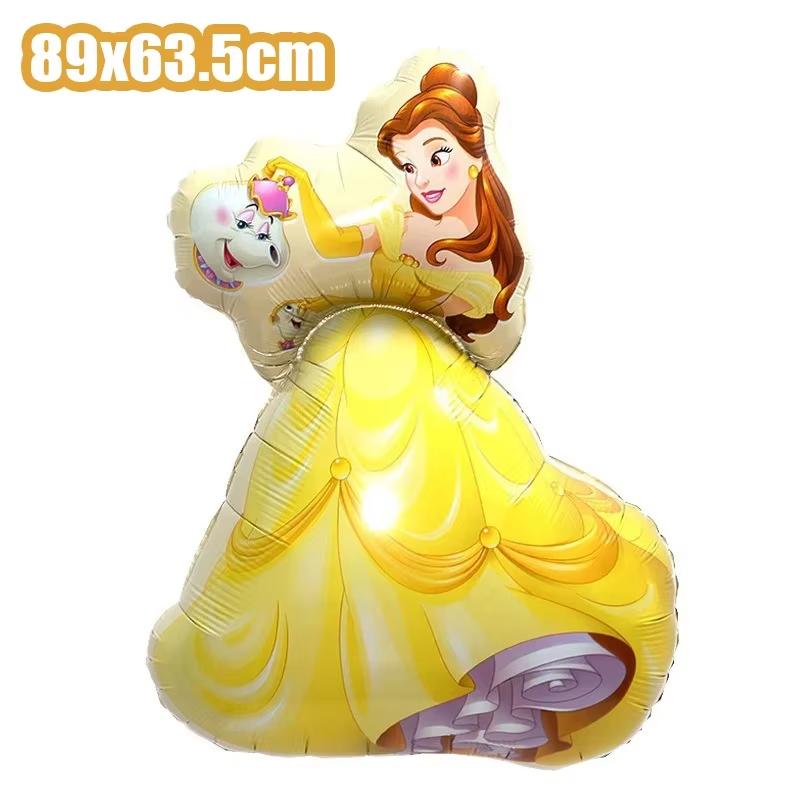 Beauty And The Beast Party Decoration Birthday Backdrop Belle Princess Paper Cup Plate Balloons For Girl Favor Gifts Baby Shower